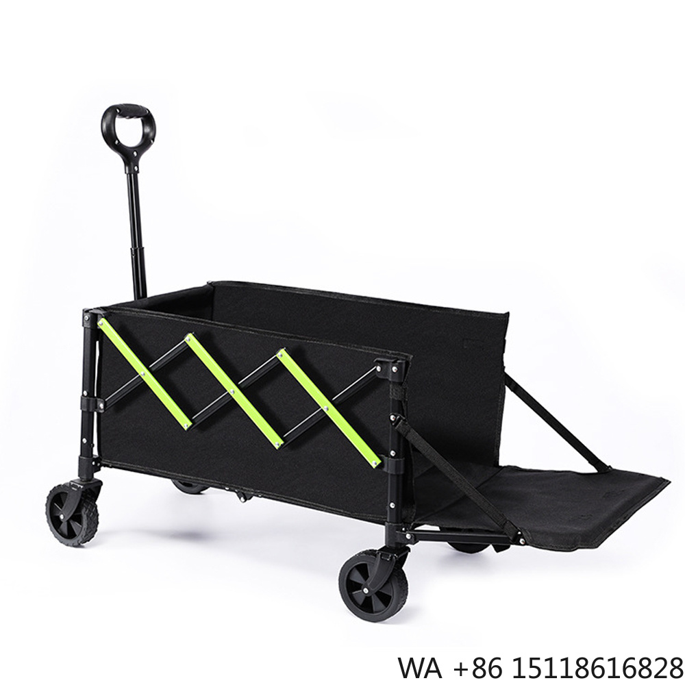 Camp Table Folding - E-RIKE折りたたみ式ユーティリティヘビーデューティーカスタムハンドカート、折りたたみ式キャンプ用トロリーワゴンカート（取り外し可能なホイール付き）