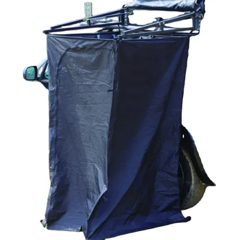 Outdoor Camping Toilet - 軽量サマーシャワーテント 4x4 アウトドアキャンプ用アルミフレームプライバシー付きトイレシャワーテント 車載用