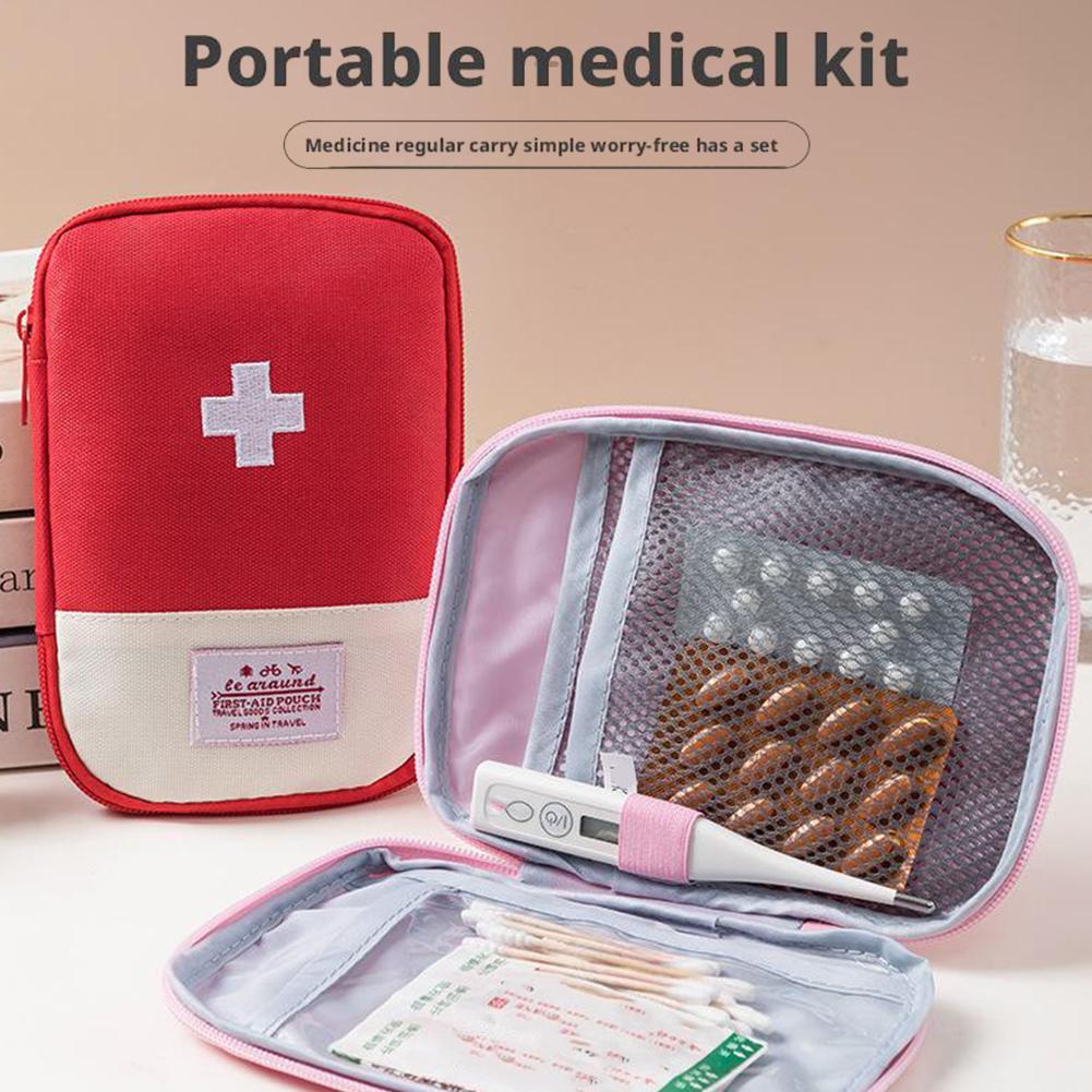 Outdoor Camping Kit - ポータブル救急医療キット旅行アウトドアキャンプ緊急薬収納バッグ旅行ミニ EDC ポーチオーガナイザーピルケース