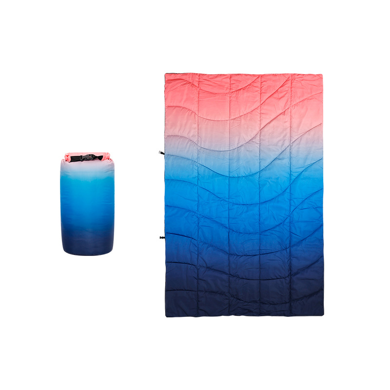 Outdoor Camping Quilt - ポータブル多機能冬用キャンプキルト折りたたみ式防湿マットレス厚く暖かいショール屋外旅行ピクニック用
