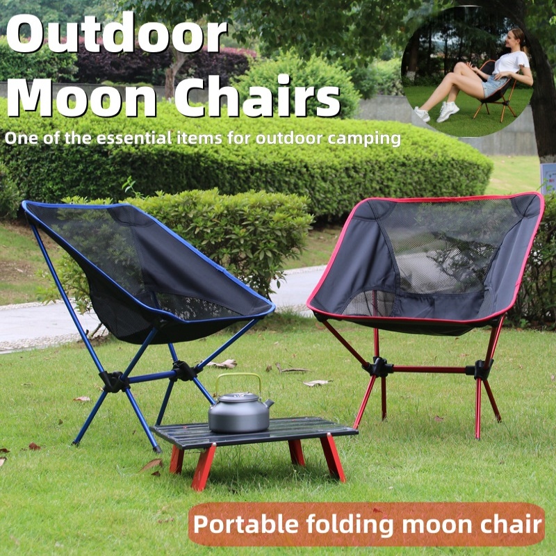 Outdoor Camping Lounge Chairs - ポータブルアウトドア折りたたみ椅子、超軽量キャンプチェア、ビーチレジャーラウンジチェア、アウトドアフィッシングチェア、ハイキングビーチツール