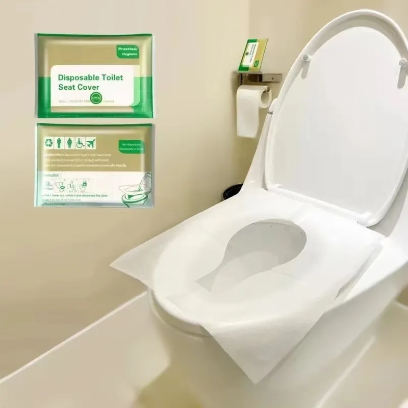 Outdoor Camping Toilet - 1-10枚入り使い捨て水溶性便座シートカバー携帯用旅行キャンプホテル用分解性エコフレンドリーなトイレアクセサリー