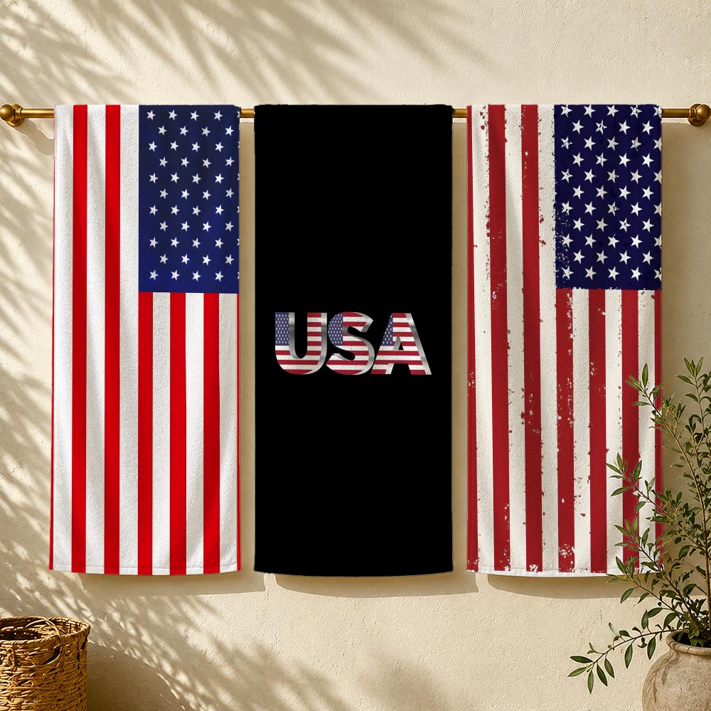 Outdoor Camping Usa - フラッグ A-America U-USA F-Flag Towel タオル