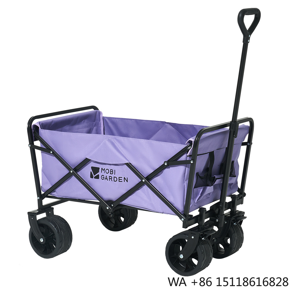 Camp Table Folding - モビガーデン折りたたみ式四輪ポータブルワゴン、キャンプ車やキャンプカート専用