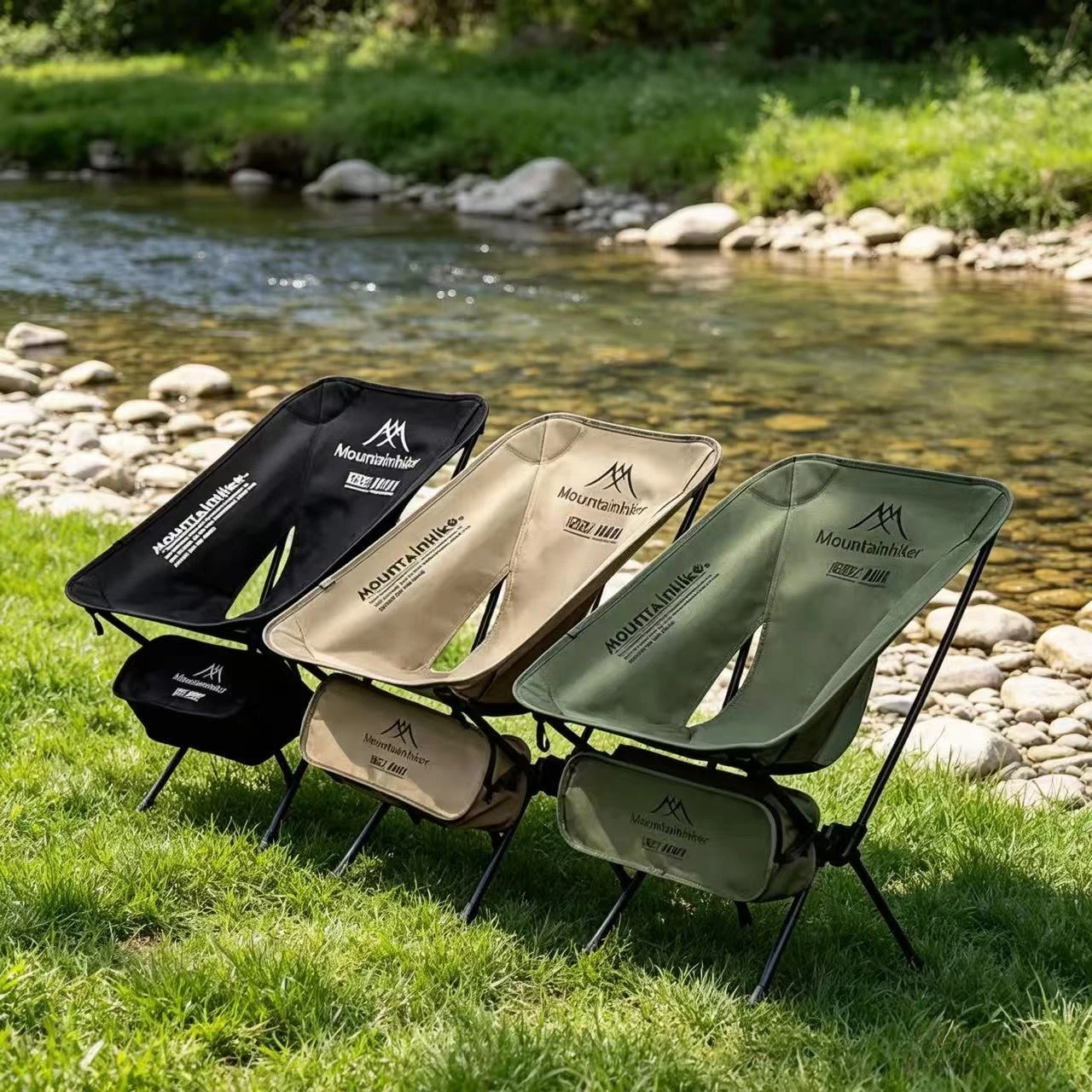 Outdoor Camping Lounge Chairs - 折りたたみ式超軽量ムーンチェアポータブルレイジーキャンプチェアアウトドア旅行ピクニック釣り庭バルコニーリラックス人間工学に基づいたラウンジM