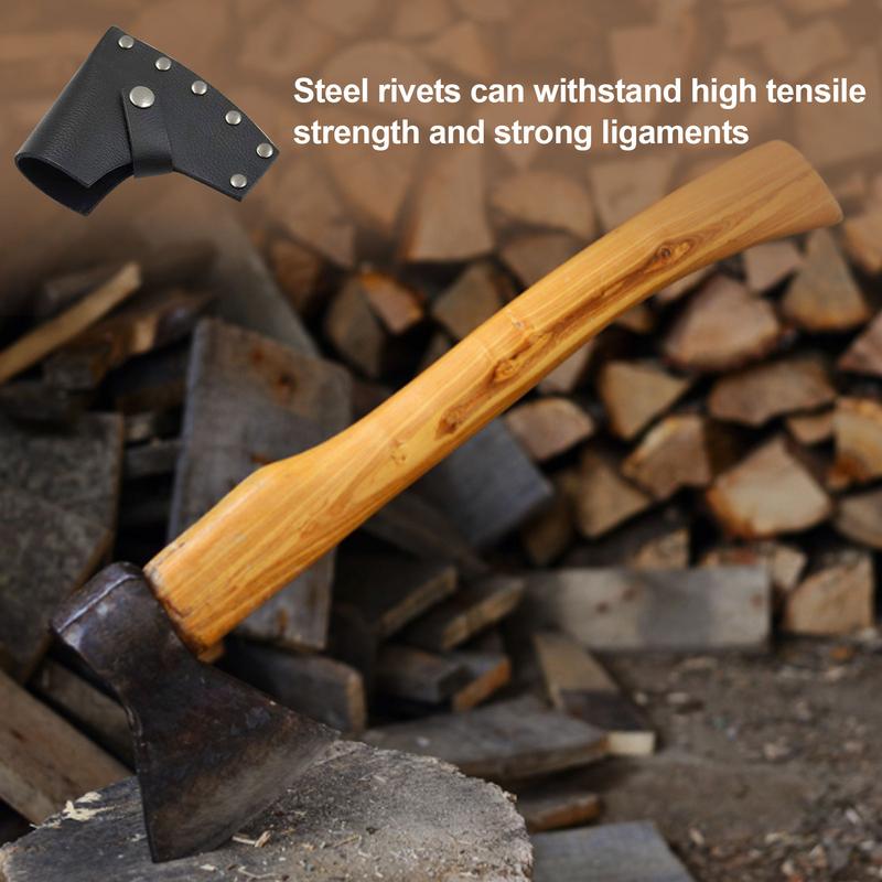Camp Axe Hatchet - 新しい斧ホルスターケース手斧ヘッドシース実用的な耐久性のある斧ヘッド革保護カバー斧プロテクターキャンプブレードカバー