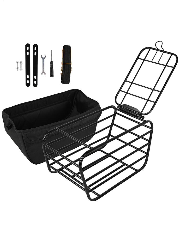 Outdoor Camping Stores - 自転車リアバスケット、頑丈な自転車用リアオーガナイザー、ペットキャリア、カーゴケース、サイクリング、アウトドアキャンプ、食料品、日常使用に
