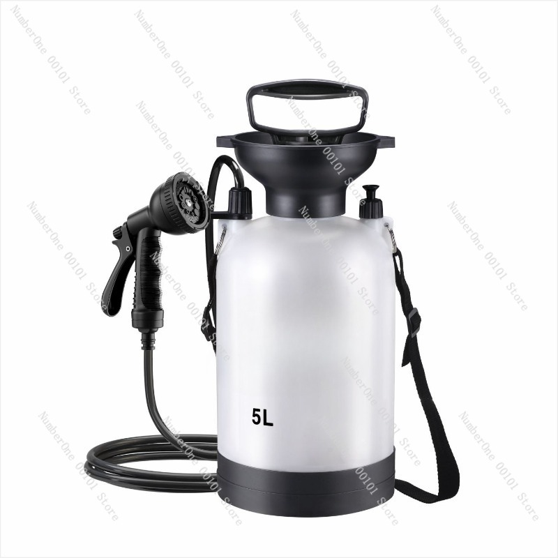 Outdoor Camping Kit - 5リットル携帯シャワー、アウトドアキャンプ用、サーフウォッシュキット、ビーチシャワーポンプ、手動エアシャワー