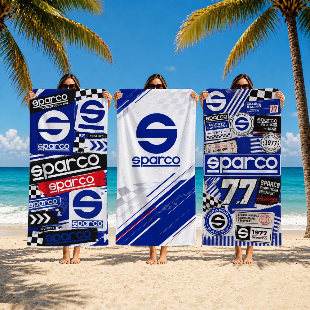 Outdoor Camping Brands - レーシングギアブランド S-Sparco Towel タオル ビーチタオル、水泳、ジム、キャンプ、アウトドアホット用の速乾性吸水性バスタオル