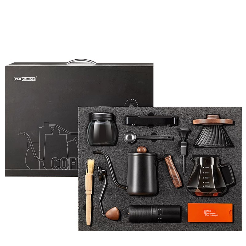 Outdoor Camping Kit - カスタム 2024 ポータブル旅行コーヒーバッグギフト屋外キャンプ防水手動ドリップコーヒーグラインダーポットセーバーフィルターキットツール Cof