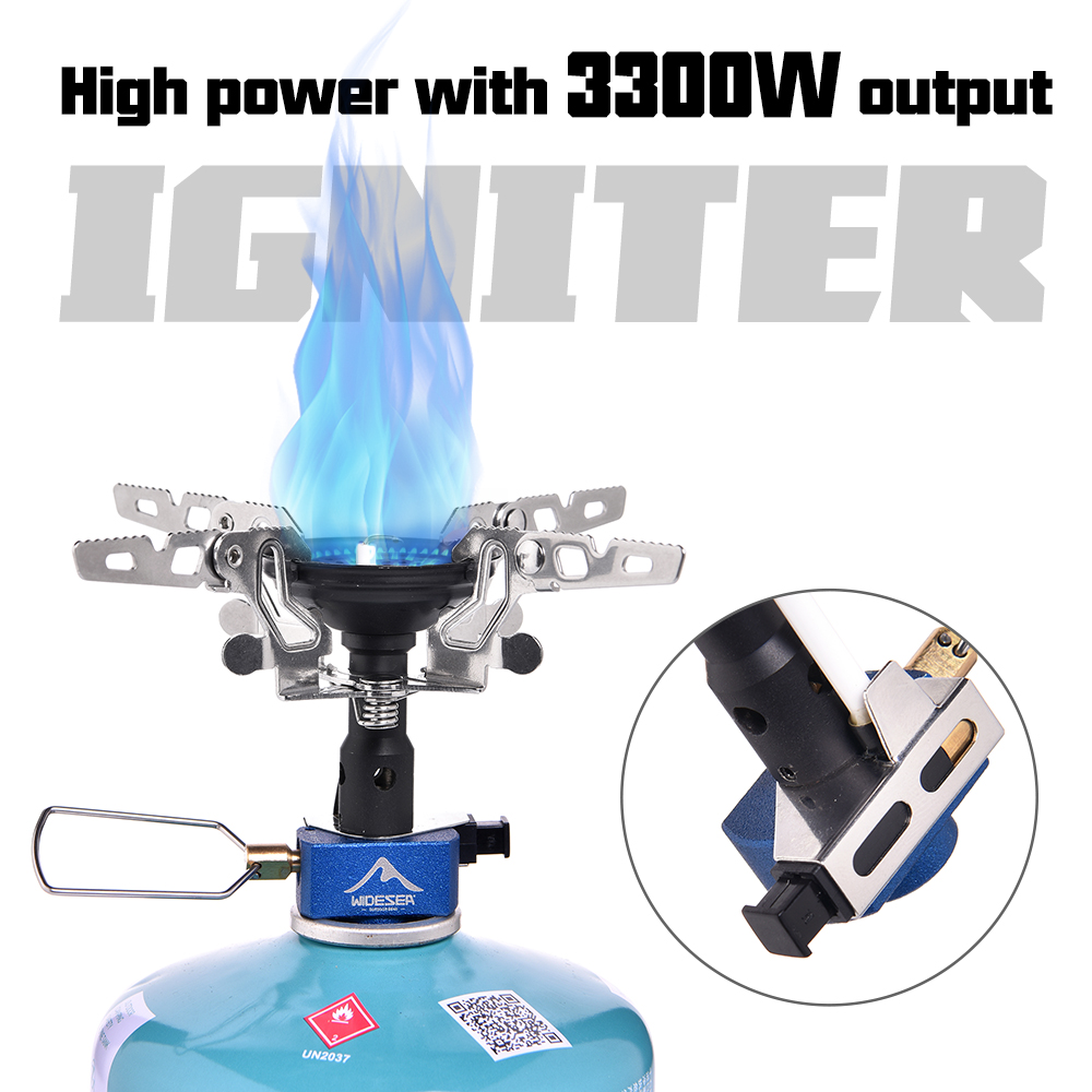 Outdoor Camping Burner - 屋外キャンプ用ガスバーナー アウトドアストーブ 3300W イグナイター付き キャンプ用品 ポータブル