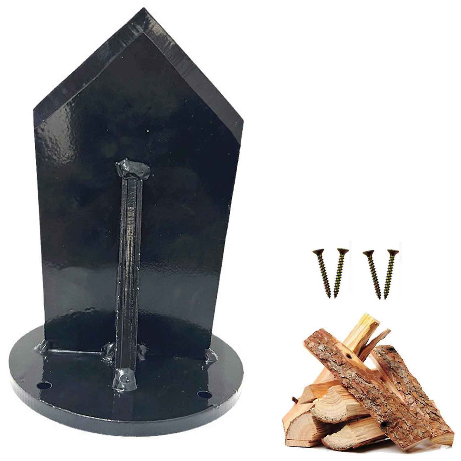 Outdoor Camping Fireplace - 炭素鋼製縦型薪割り器、安全な薪割りツール、暖炉、屋外キャンプ用