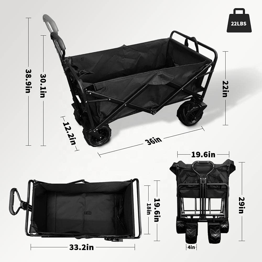 新型大容量大型ホイールブレーキ付きポータブルローリングヘビー - Camp Table Folding のレビューと価格