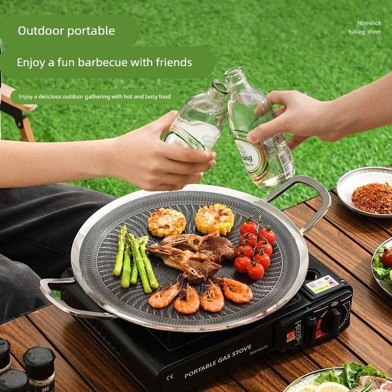 316ステンレス鋼多機能調理BBQグリルパン、キャンプ、家庭 - Outdoor Camping Burner のレビューと価格