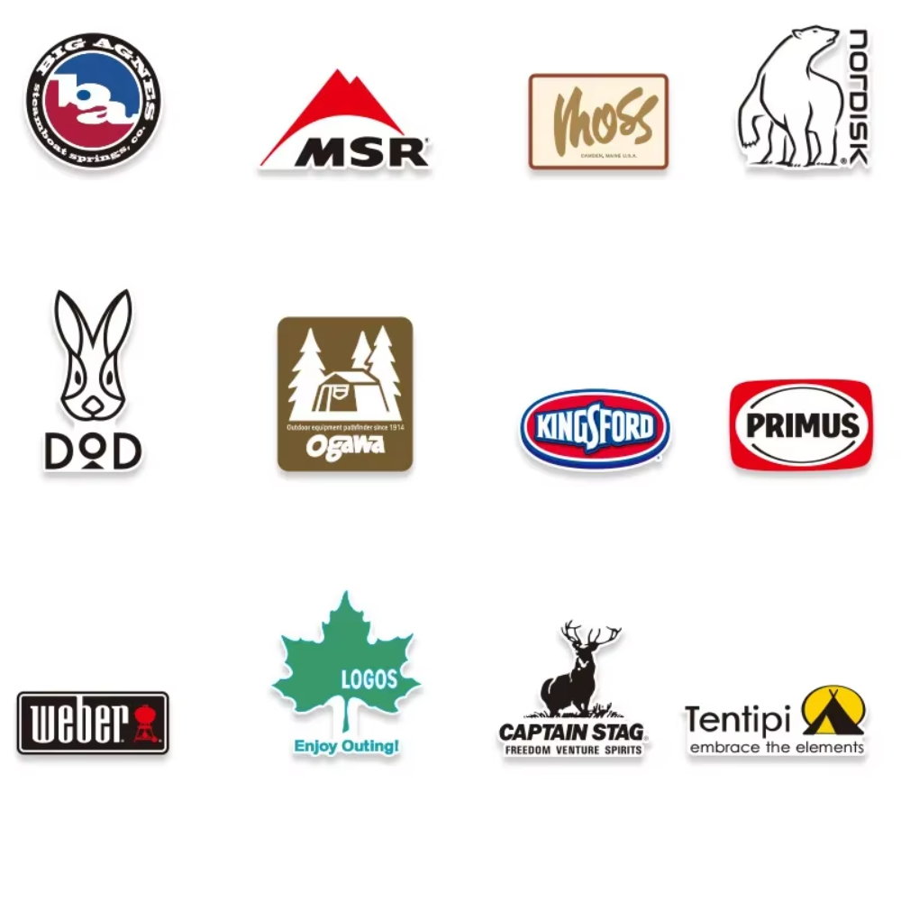 20 個屋外ステッカーパックキャンプブランドデカール防水 D - Outdoor Camping Brands のレビューと価格
