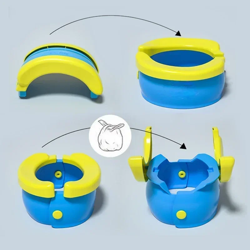 子供用折りたたみ式トイレトレーニングシートお手入れ簡単便座男 - Outdoor Camping Toilet のレビューと価格