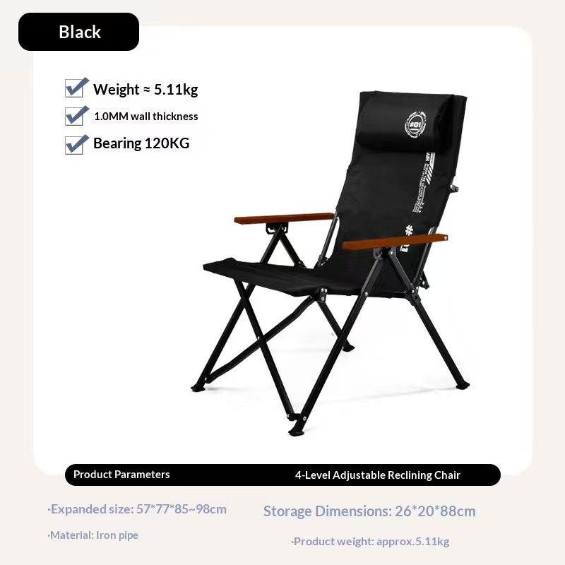 折りたたみ式ハイバックビーチキャンプチェア、4段階調整可能な - Outdoor Camping Lounge Chairs のレビューと価格