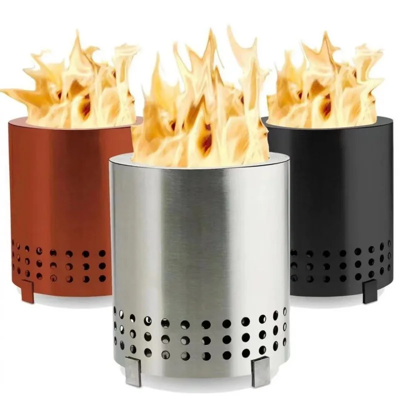 1 個ポータブルキャンプストーブ卓上ピットスタンド付き屋外暖 - Outdoor Camping Fireplace のレビューと価格