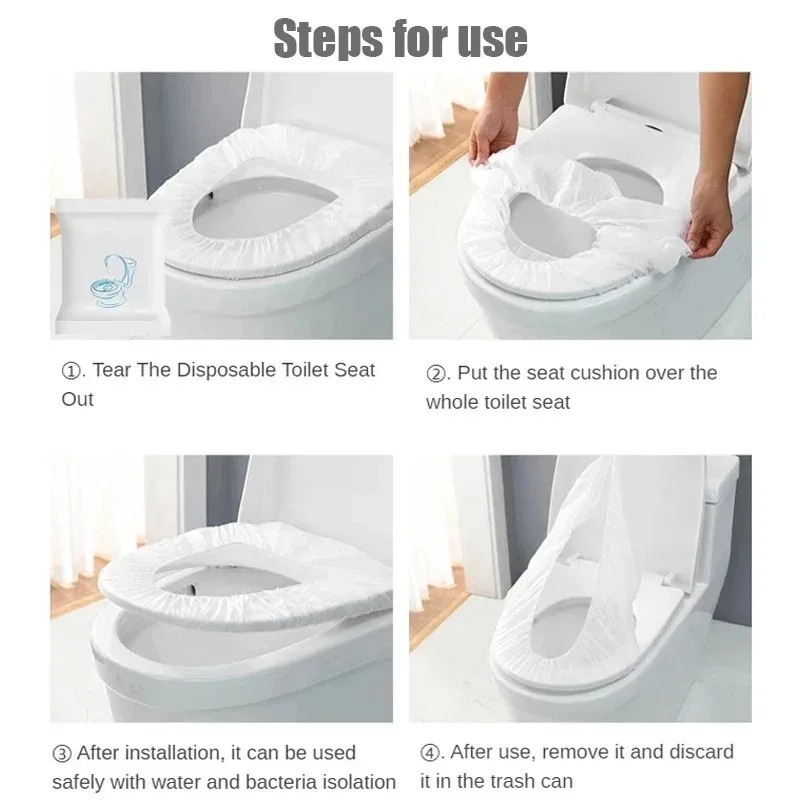 50/20/10 個ポータブル使い捨て便座カバー防水不織布保 - Outdoor Camping Toilet のレビューと価格