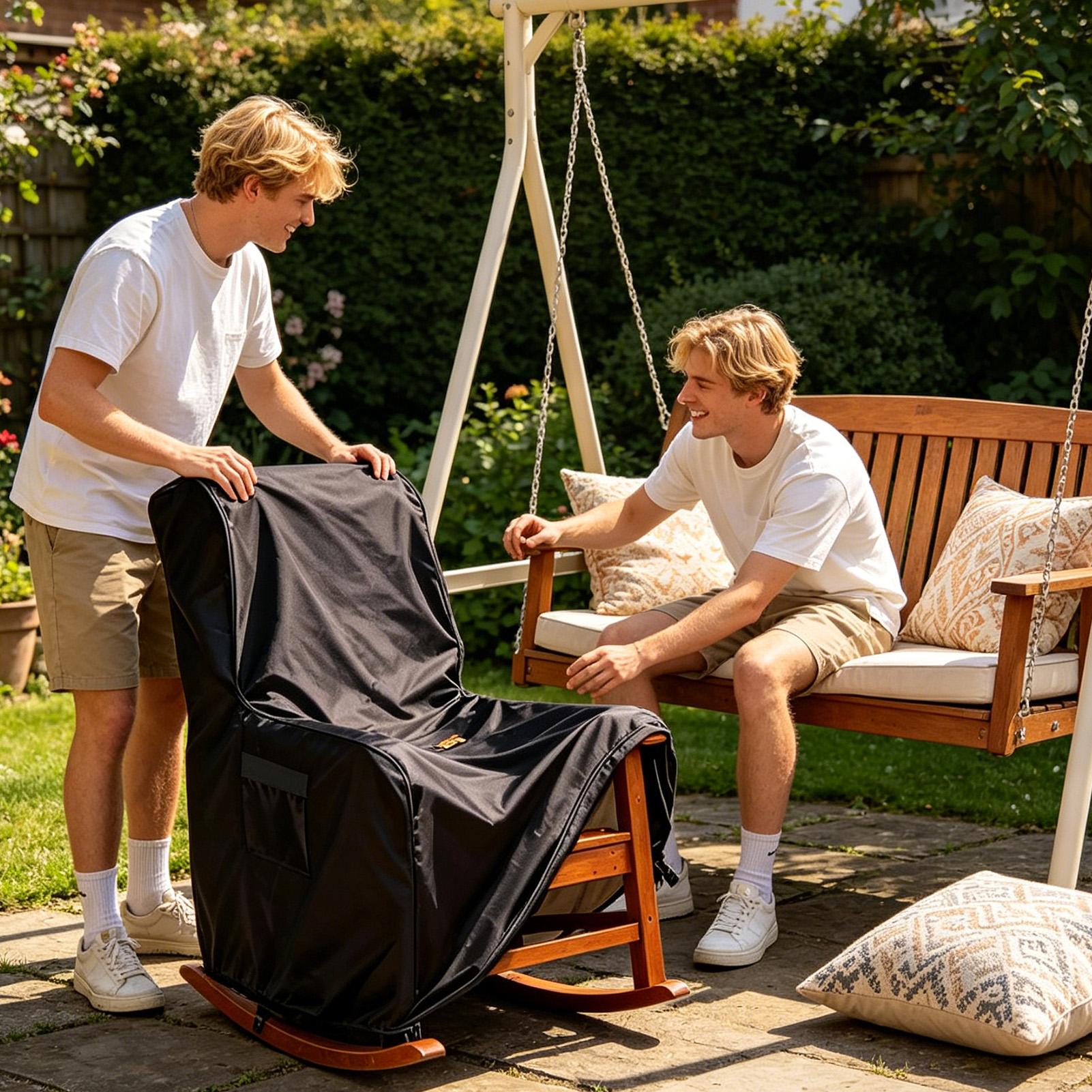 ラウンジチェアカバー屋外家具プロテクター高耐久家具カバーパテ - Outdoor Camping Lounge Chairs のレビューと価格