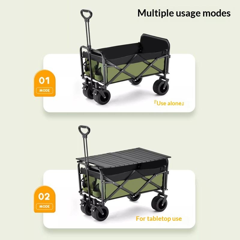 工場直売 四輪プラットフォーム キャンプ用ユーティリティワゴ - Camp Table Folding のレビューと価格