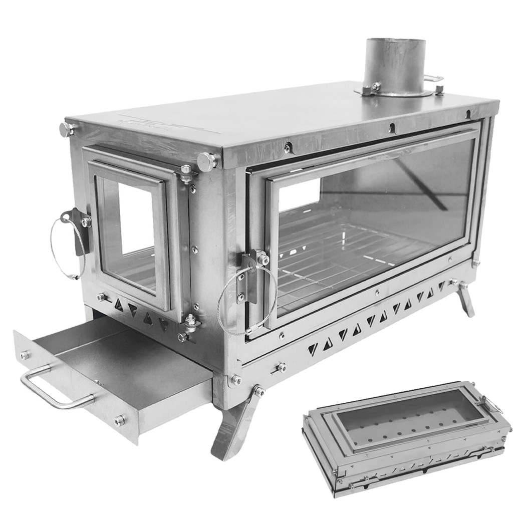 DANCHEL T3 チタン製テントストーブ、折りたたみ式薪 - Outdoor Camping Fireplace のレビューと価格