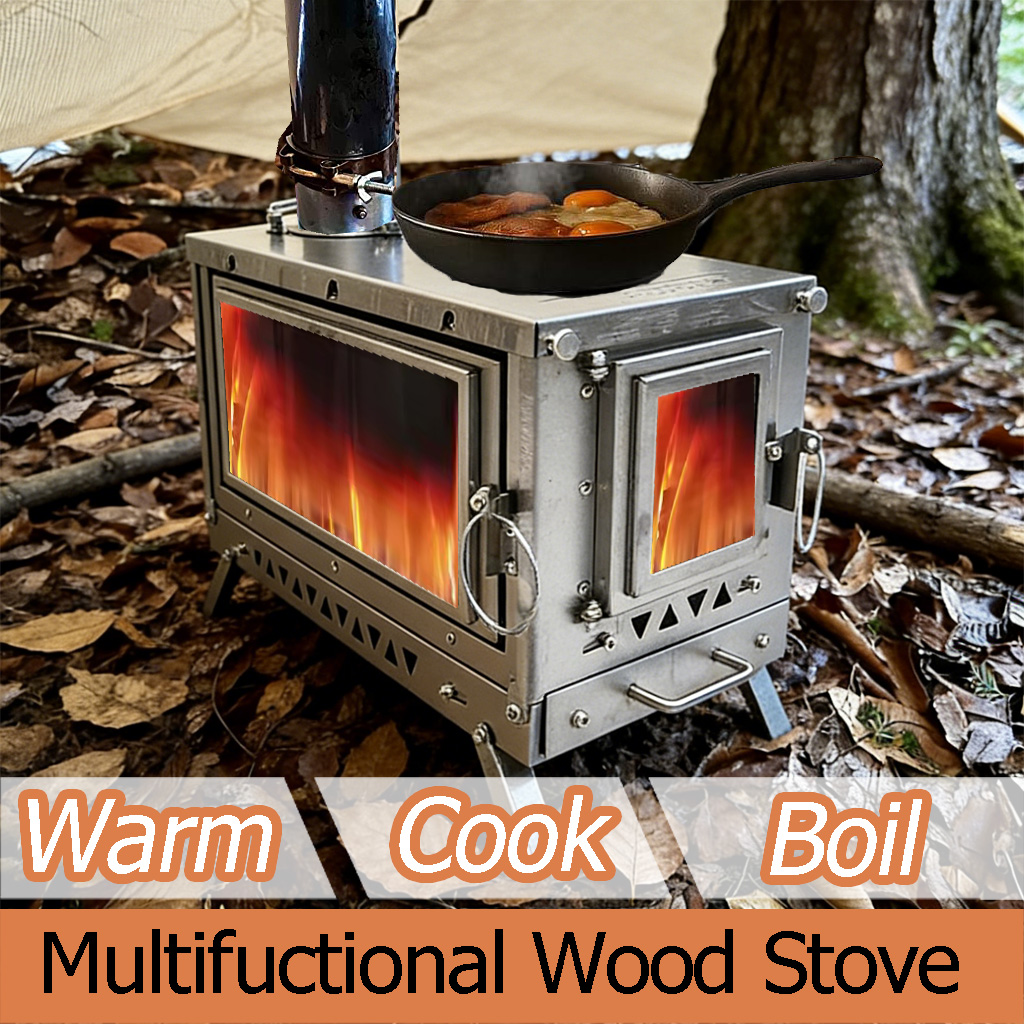 DANCHEL T3 チタン製テントストーブ、折りたたみ式薪 - Outdoor Camping Fireplace のレビューと価格