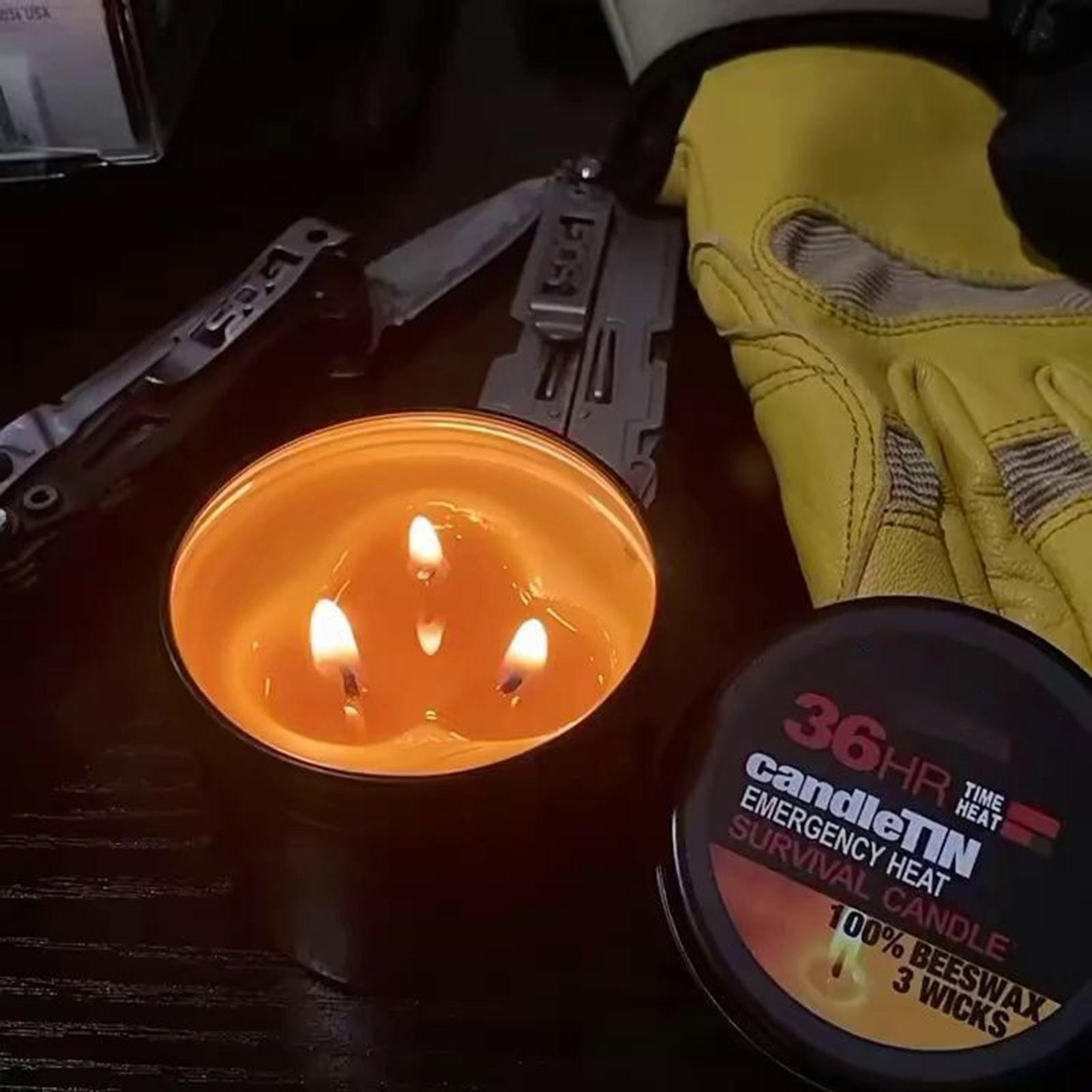 長時間燃焼キャンドル キャンプ用キャンドル ジャー付き 36 - Outdoor Camping Burner のレビューと価格
