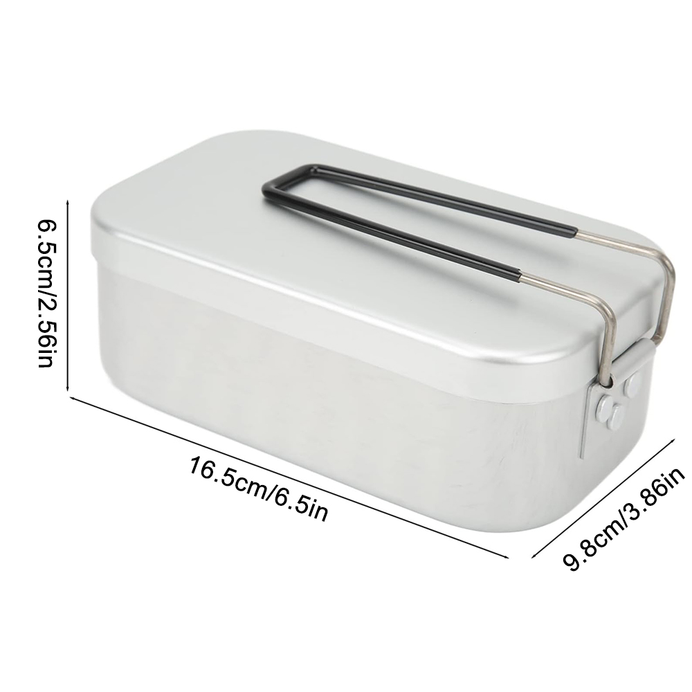 800 ミリリットルアルミ弁当箱屋外キャンプ調理器具食器折り - Outdoor Camping Essentials のレビューと価格