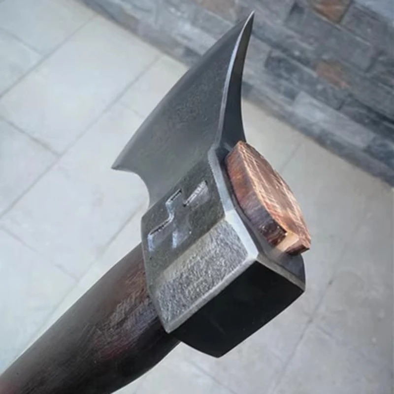 北欧トマホーク護身鍛造バイキング斧、木材切断用サバイバルアク - Camp Axe Hatchet のレビューと価格