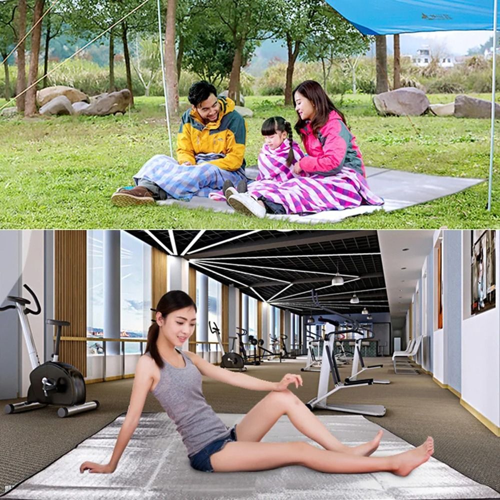 新しいサーマルキャンプマット防水超軽量断熱フォームフォイルマ - Outdoor Camping Quilt のレビューと価格