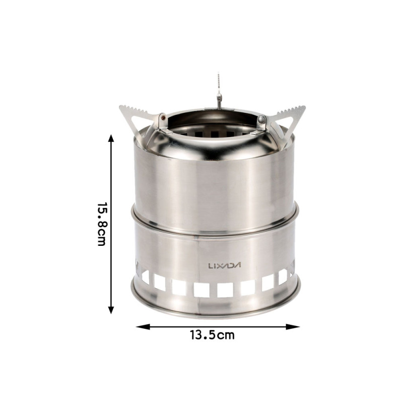Lixada-ステンレス鋼の薪ストーブ,アルコールバーナー, - Outdoor Camping Sink のレビューと価格