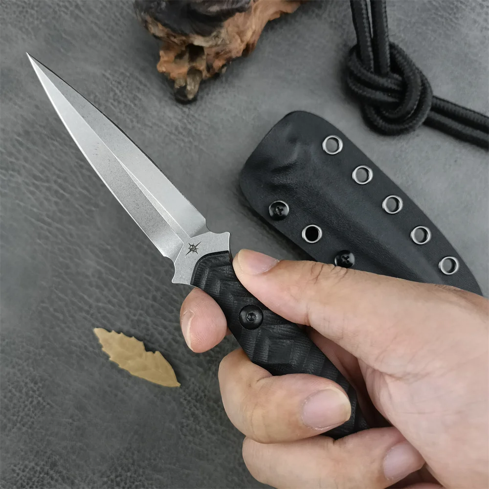 USA TOOR 固定刃ナイフ高品質 D2 ブレード G10 - Outdoor Camping Usa のレビューと価格