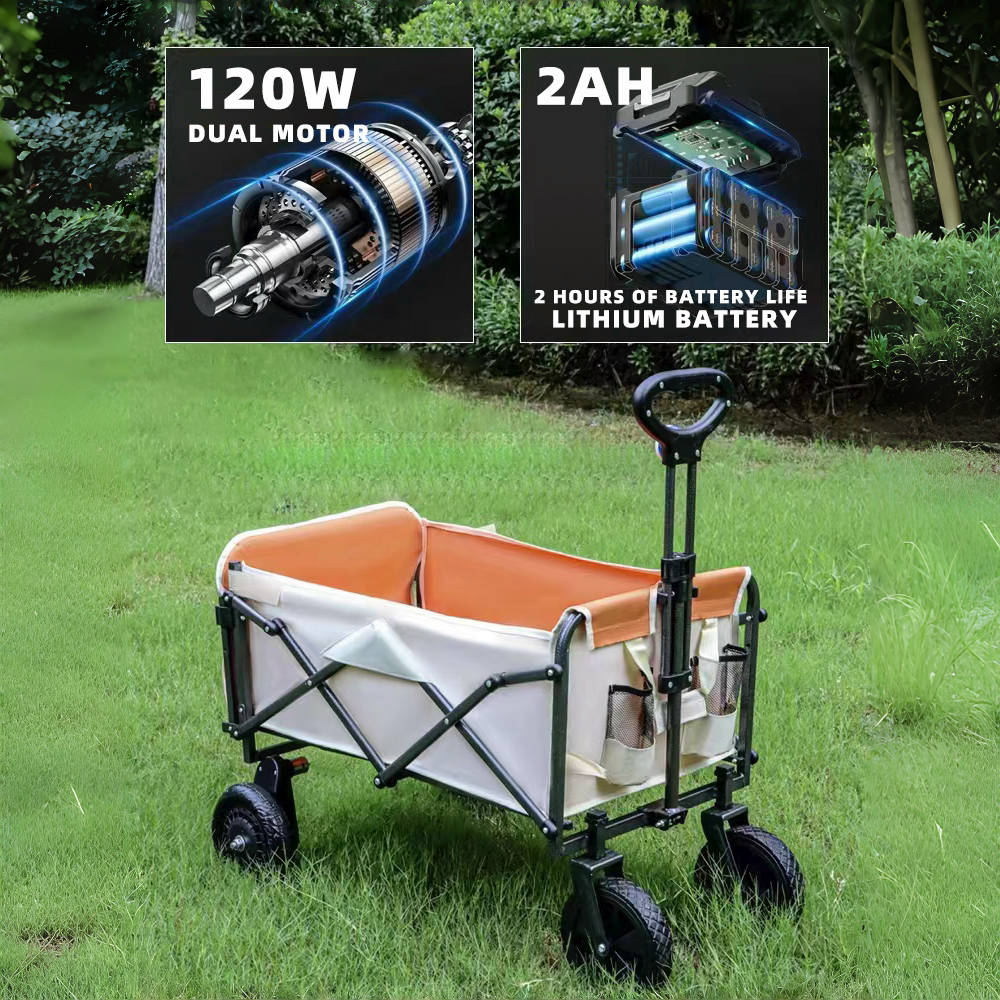 電動キャンプワゴンカート 折りたたみ式 2000mAh 電動 - Camp Table Folding のレビューと価格