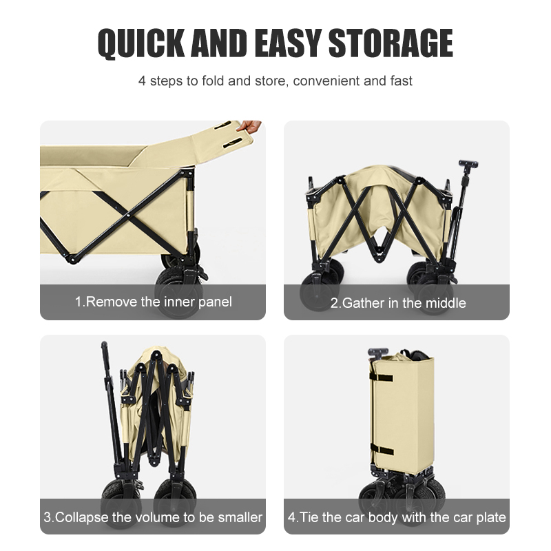 屋外折りたたみ式キャンプカート 600Dオックスフォードメタ - Camp Table Folding のレビューと価格