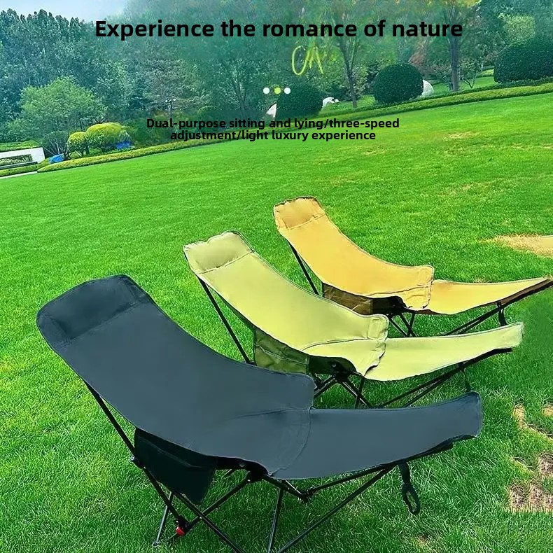 3段階調節可能なムーンチェア、屋外折りたたみラウンジチェア、 - Outdoor Camping Lounge Chairs のレビューと価格