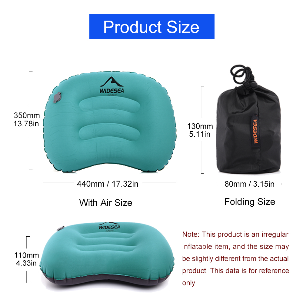 幅の広いポータブルインフレータブルピロー,折りたたみ式エアク - Outdoor Camping Quilt のレビューと価格