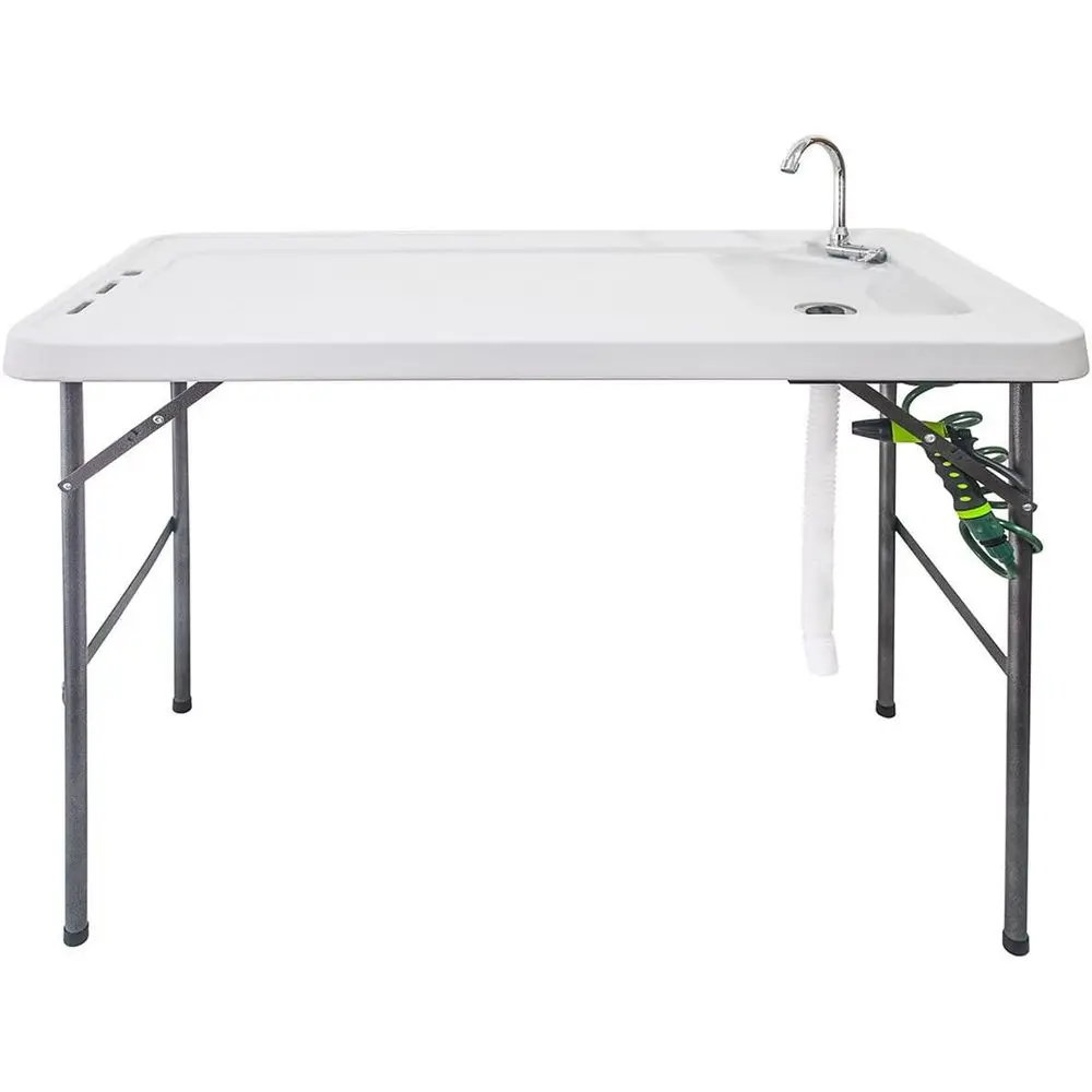 ビーチ、パティオ、ピクニック用のホース接続とスプレーノズル付 - Outdoor Camping Sink のレビューと価格