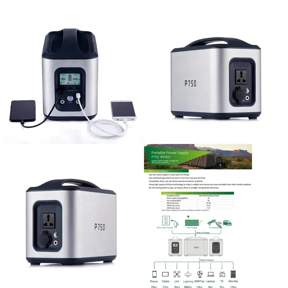 ポータブル電源ステーション AC 100W 200W 300 - Outdoor Camping Usa のレビューと価格