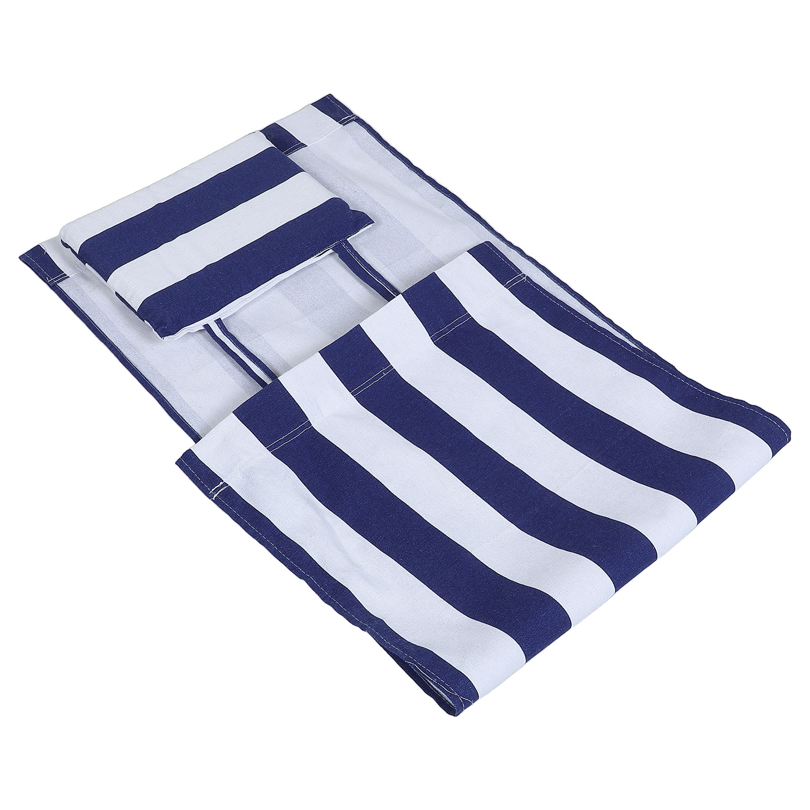 折りたたみビーチチェア交換用生地：青いストライプのラウンジチ - Outdoor Camping Lounge Chairs のレビューと価格