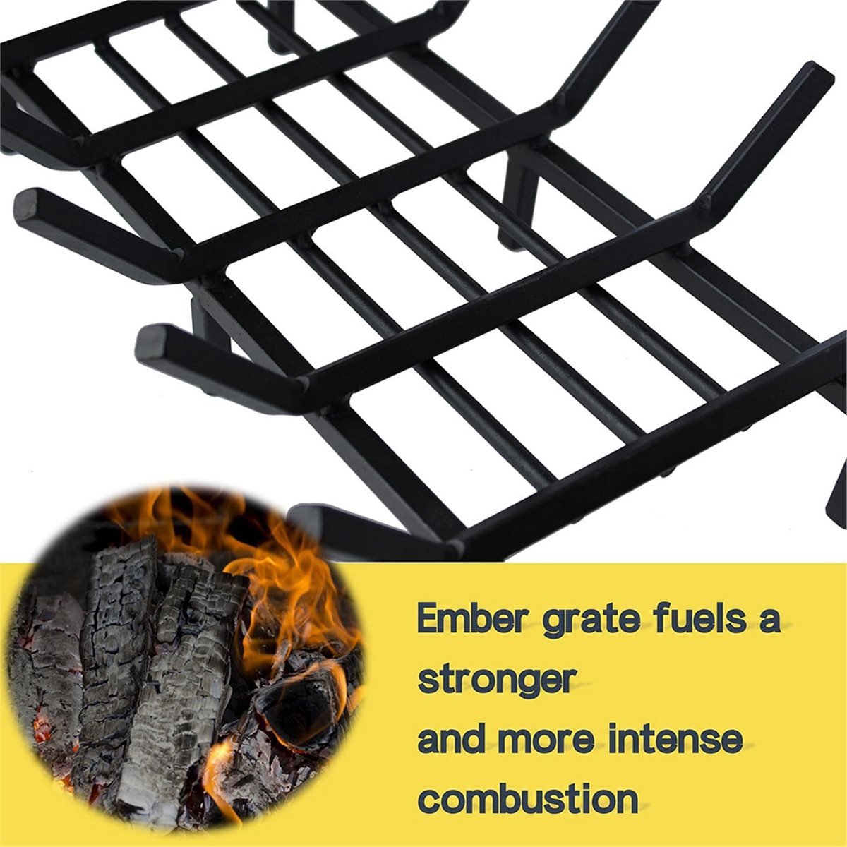新しい暖炉用薪格子 - 薪燃焼ホルダー、頑丈な焚き火トレイ、 - Outdoor Camping Fireplace のレビューと価格