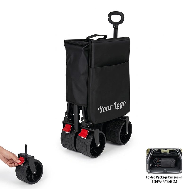 特注ヘビーデューティー折りたたみ式ワゴンカート、260L特大 - Camp Table Folding のレビューと価格