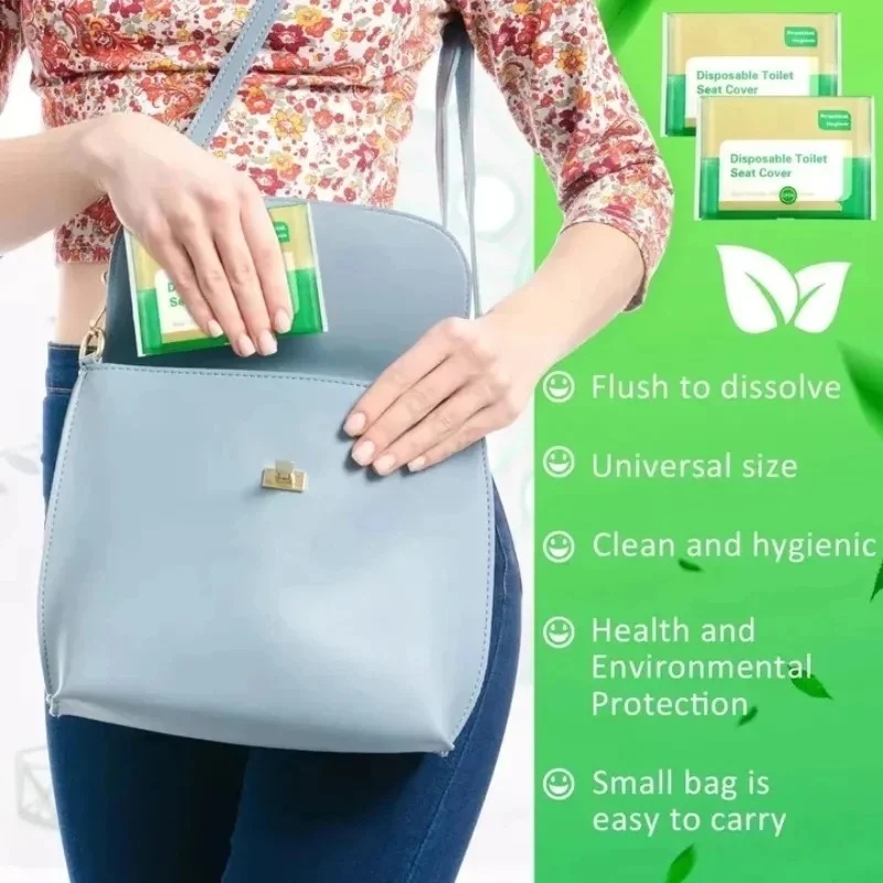 10-100枚入り使い捨て便座カバー、個別包装、旅行、飛行機 - Outdoor Camping Toilet のレビューと価格