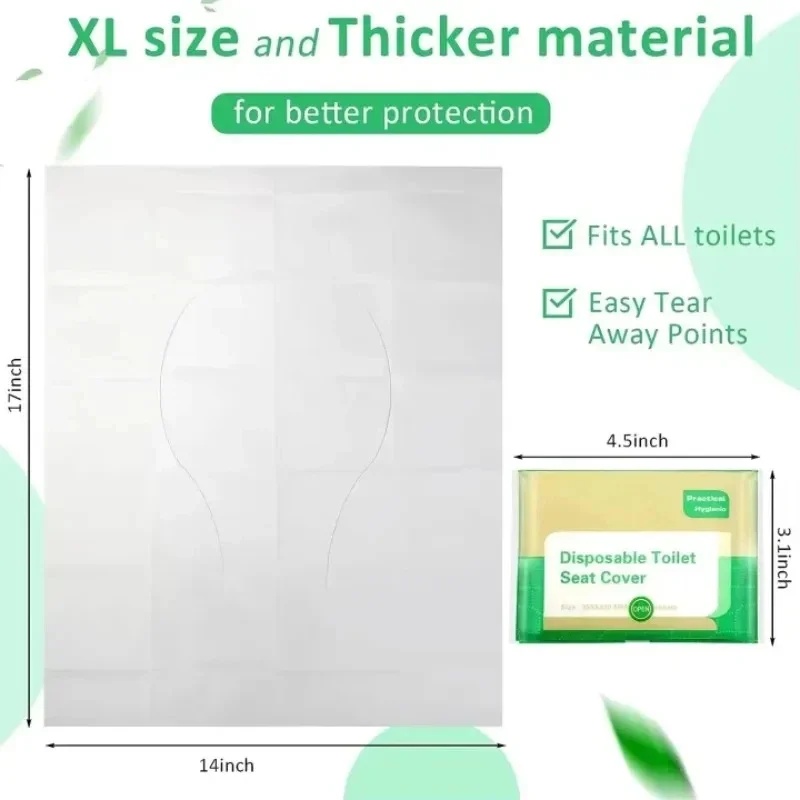 10-100枚入り使い捨て便座カバー、個別包装、旅行、飛行機 - Outdoor Camping Toilet のレビューと価格