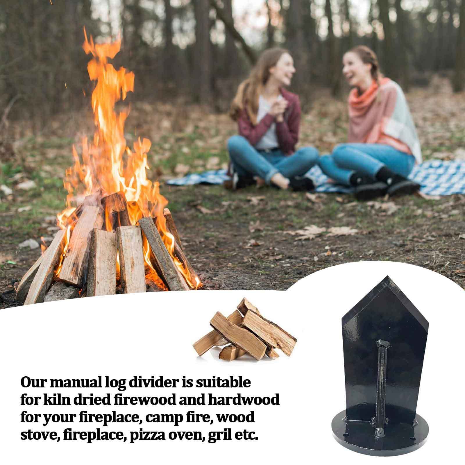 炭素鋼製縦型薪割り器、安全な薪割りツール、暖炉、屋外キャンプ - Outdoor Camping Fireplace のレビューと価格