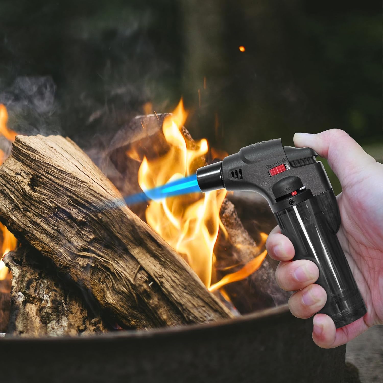 ブタン詰め替え式ジェットフレームトーチライター、キャンドル、 - Outdoor Camping Fireplace のレビューと価格