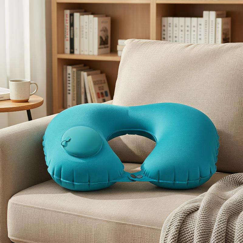 収納可能で自己充填式の群がり式インフレータブル携帯ネックピロ - Outdoor Camping Stores のレビューと価格